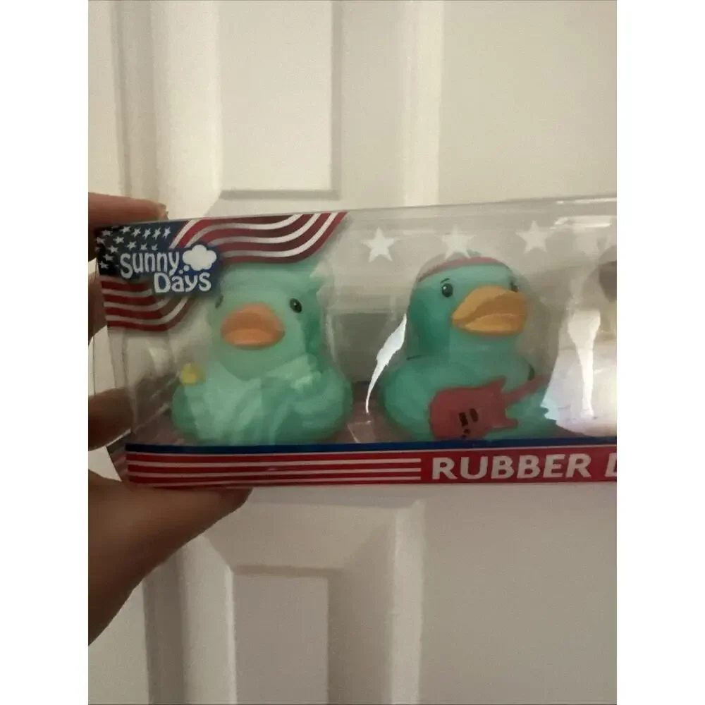 Sunny Days Rubber Ducks, 4 Pack Lady Liberty, Musician, Cowboy, Scuba VIRAL